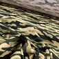 Preview: Baumwolljersey Tarnmuster Grün Beige
